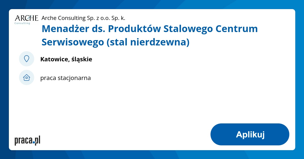 Archiwalna oferta nr 1661165 Menad er ds. Produkt w Stalowego