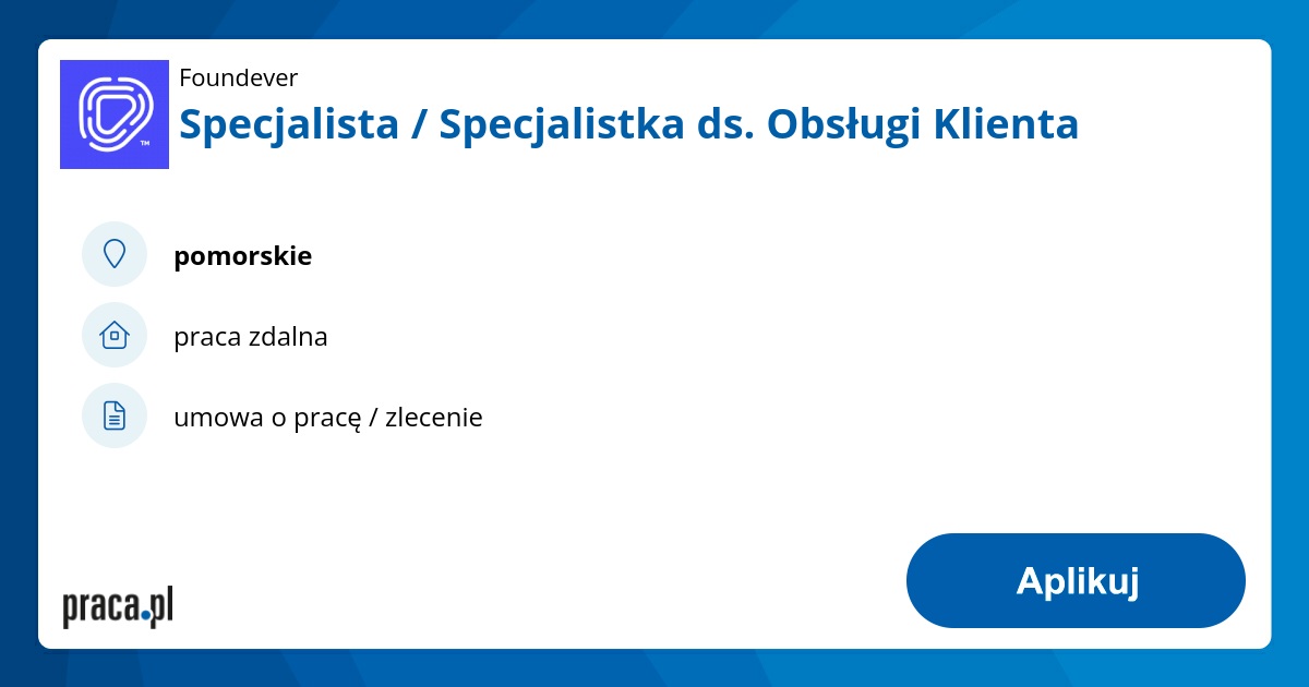 Archiwalna Oferta Nr 8723200 Specjalista Specjalistka Ds Obsługi Klienta Pomorskie 6141