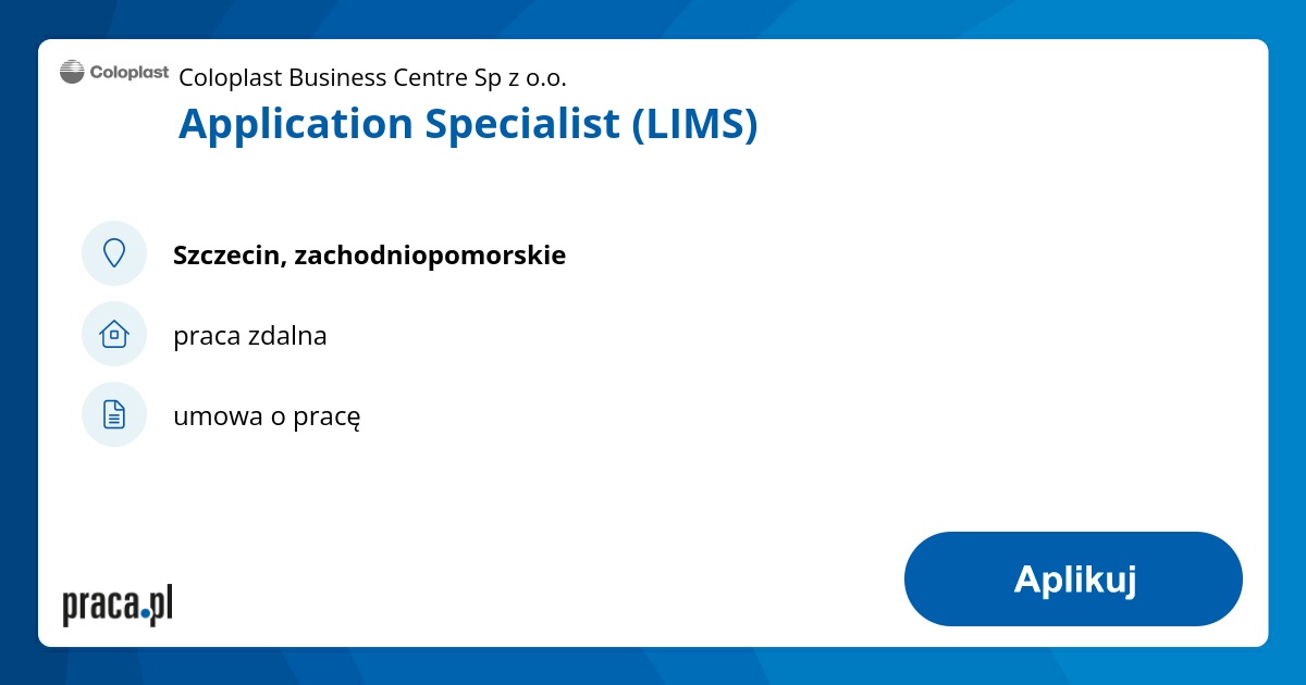 Application Specialist (LIMS)