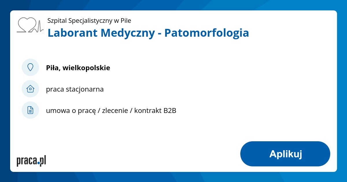 Laborant Medyczny - Patomorfologia