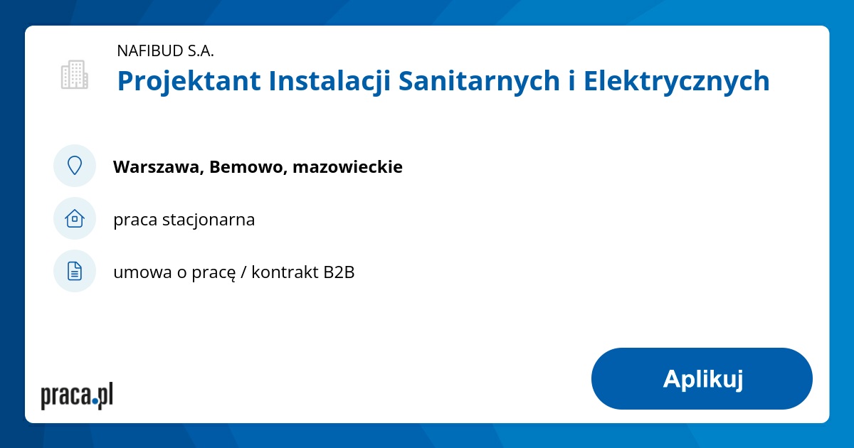 Inżynier projektu branży budowlanej